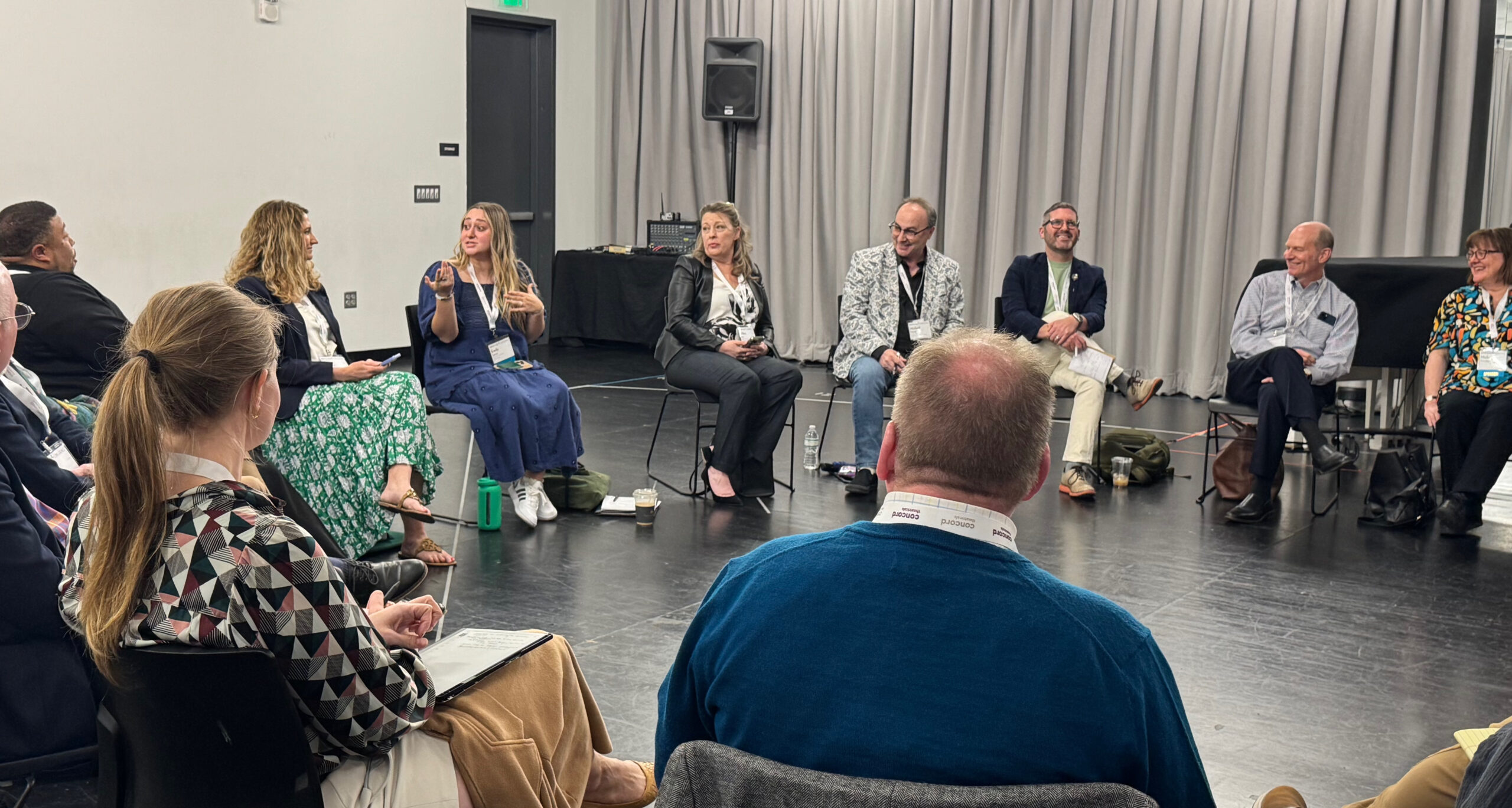 A breakout discussion at the Spring Conference