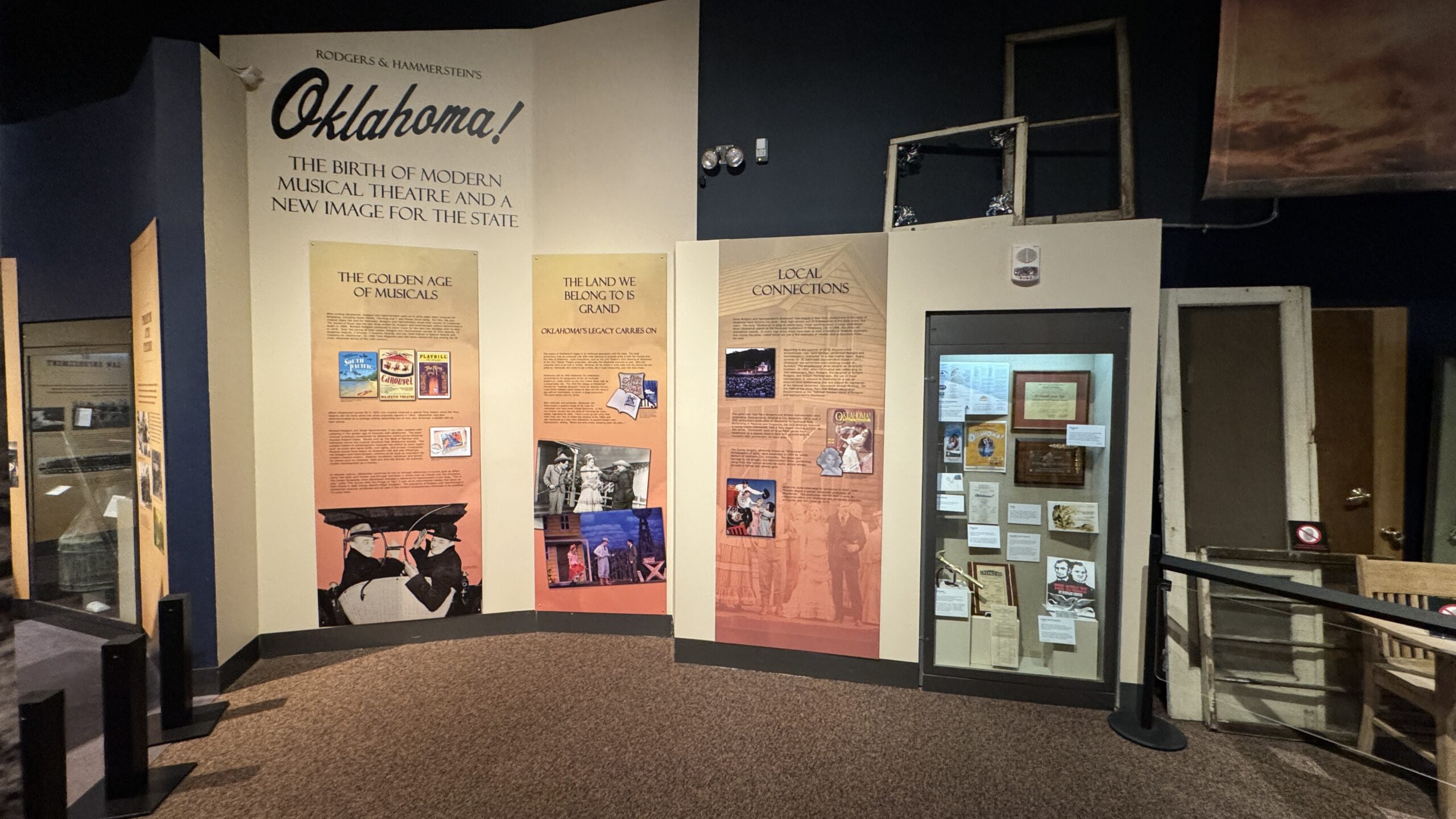 Conference attendees visited the Oklahoma History Museum, including an exhibit on Oklahoma! the musical