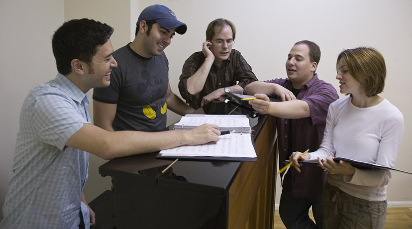 Writer Adam Gwon, Musical Director Rick Bertone, Director Matthew Kaylor Toronto, Jared Gertner and Kate Wetherhead
