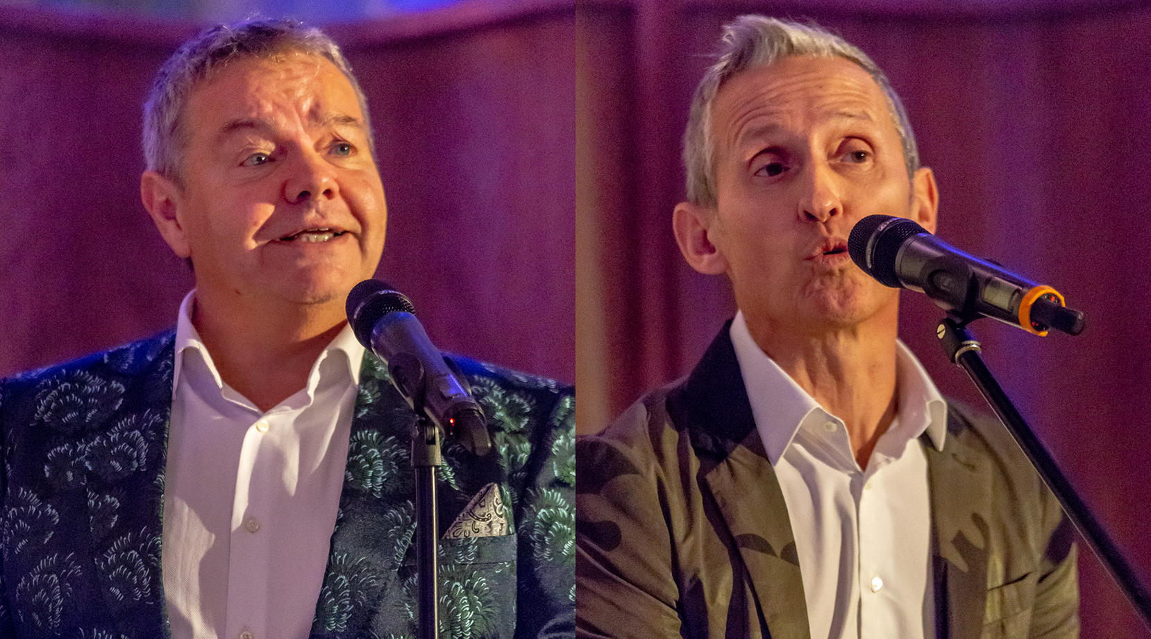 Anthony Drewe and George Stiles performing at the VIP Alumni Cabaret