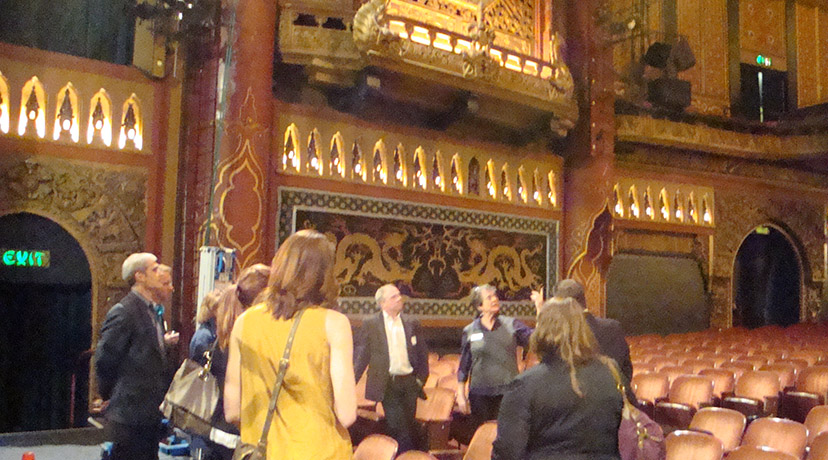 Attendees tour The 5th Avenue Theatre