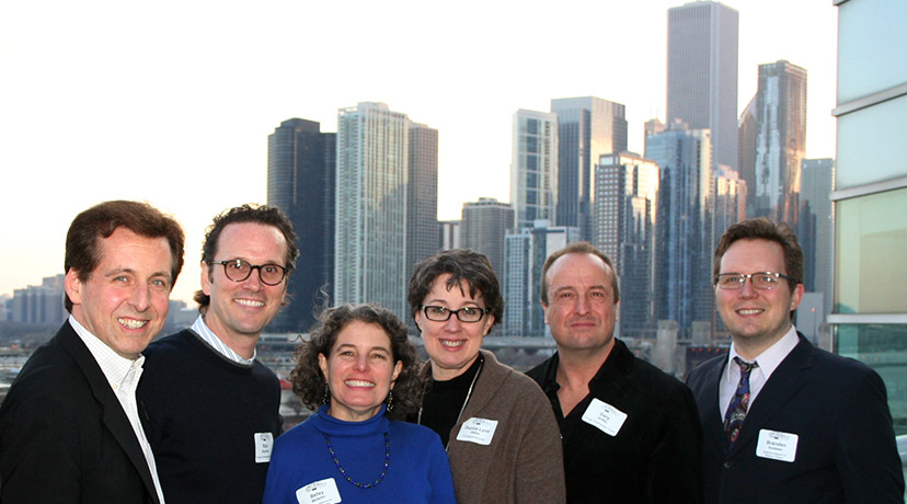 NAMT members and staff at the Kick-Off Cocktail Party at Chicago Shakespeare Theater