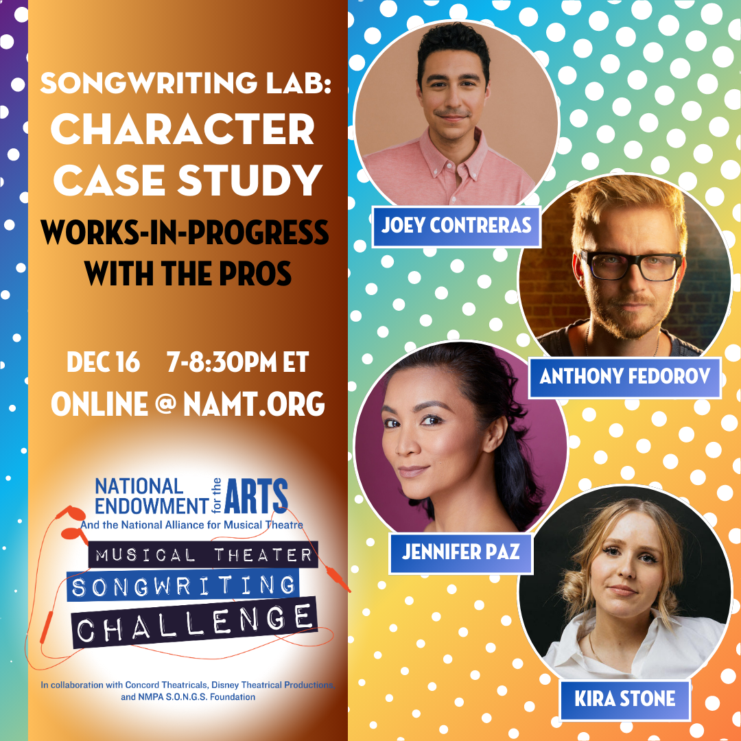 Songwriting Lab: Character Case Study | Works-in-Progress with the Pros Logo