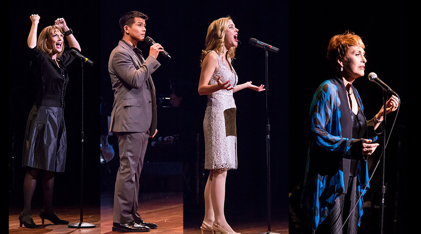Dee Hoty, Telly Leung, Kerry Butler and Amanda McBroom in SHOW OFF! a benefit concert celebrating 25 years of the Festival of New Musicals in 2013
