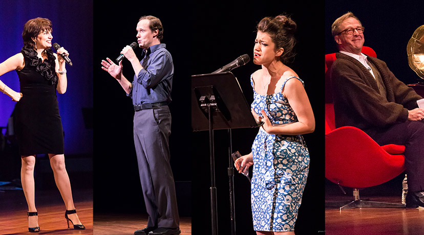 Beth Leavel, Jim Stanek, Sarah Stiles and Edward Hibbert in SHOW OFF! a benefit concert celebrating 25 years of the Festival of New Musicals in 2013