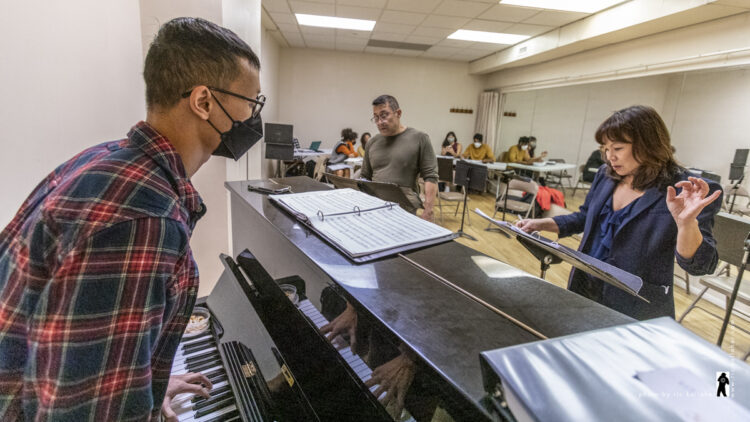 Rehearsal for BAKED! THE MUSICAL at the 34th Annual Festival of New Musicals. Photo by Ric Kallaher.